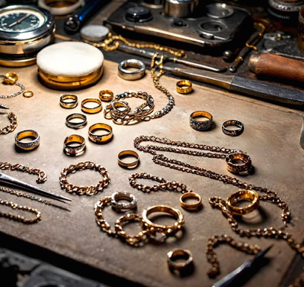 Ювелирные изделия (кольца, серьги, цепочки)